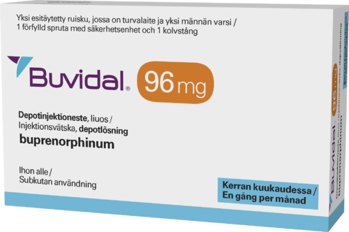 BUVIDAL 96 mg depotinjektioneste, liuos 1 x 1 kpl
