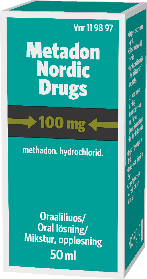 METADON NORDIC DRUGS 100 mg oraaliliuos 1 x 50 ml