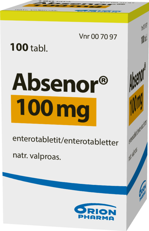 ABSENOR 100 mg enterotabletti 1 x 100 kpl