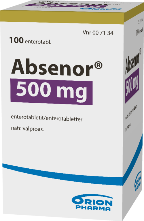 ABSENOR 500 mg enterotabletti 1 x 100 kpl