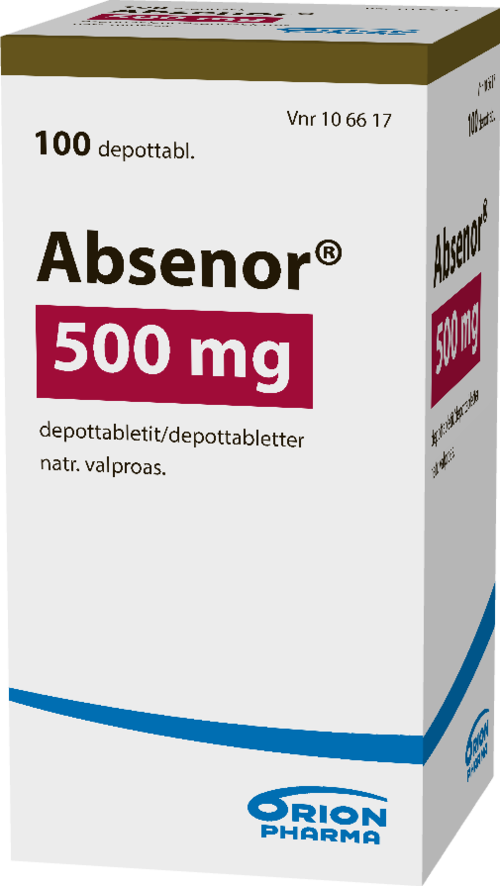 ABSENOR 500 mg depottabletti 1 x 100 kpl
