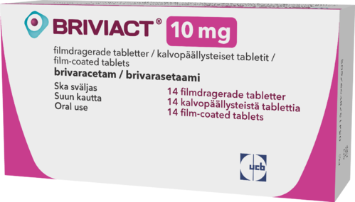 BRIVIACT 10 mg tabletti, kalvopäällysteinen 1 x 14 fol