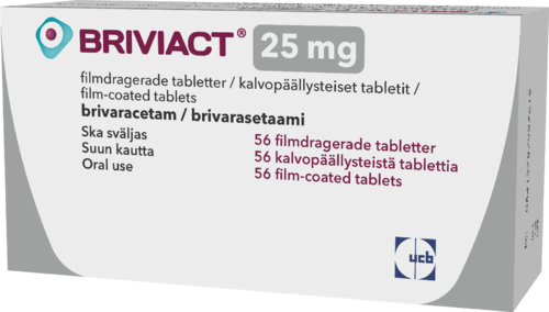 BRIVIACT 25 mg tabletti, kalvopäällysteinen 1 x 56 fol