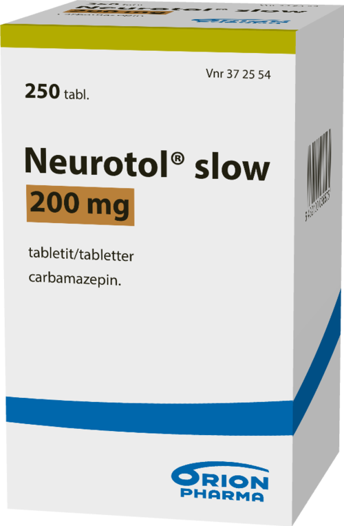 NEUROTOL SLOW 200 mg tabletti 1 x 250 kpl