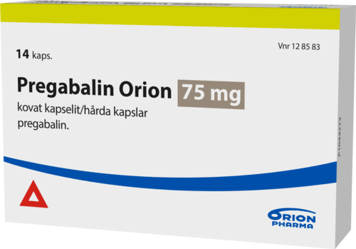 PREGABALIN ORION 75 mg kapseli, kova 1 x 14 fol