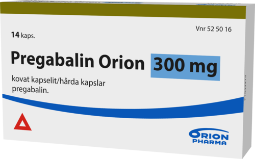 PREGABALIN ORION 300 mg kapseli, kova 1 x 14 fol