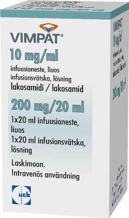 VIMPAT 10 mg/ml infuusioneste, liuos 1 x 20 ml