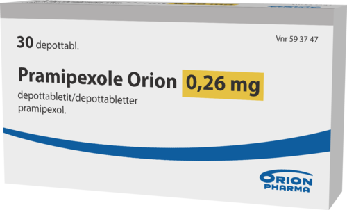 PRAMIPEXOLE ORION 0,26 mg depottabletti 1 x 30 fol