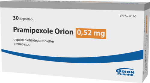 PRAMIPEXOLE ORION 0,52 mg depottabletti 1 x 30 fol