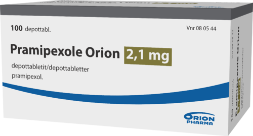 PRAMIPEXOLE ORION 2,1 mg depottabletti 1 x 100 fol