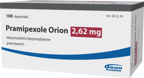 PRAMIPEXOLE ORION 2,62 mg depottabletti 1 x 100 fol