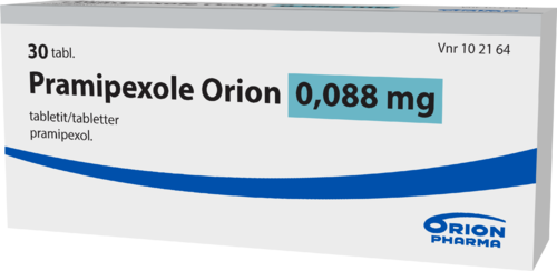 PRAMIPEXOLE ORION 0,088 mg tabletti 1 x 30 fol