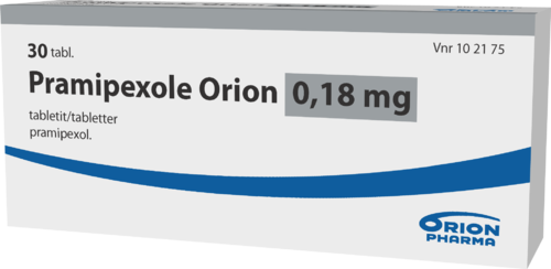 PRAMIPEXOLE ORION 0,18 mg tabletti 1 x 30 fol