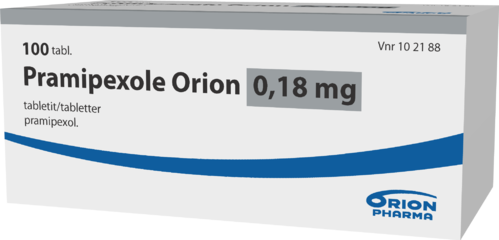 PRAMIPEXOLE ORION 0,18 mg tabletti 1 x 100 fol