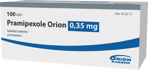 PRAMIPEXOLE ORION 0,35 mg tabletti 1 x 100 fol