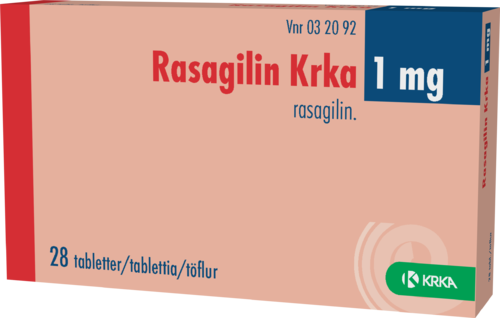 RASAGILIN KRKA 1 mg tabletti 1 x 28 fol