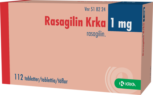 RASAGILIN KRKA 1 mg tabletti 1 x 112 fol