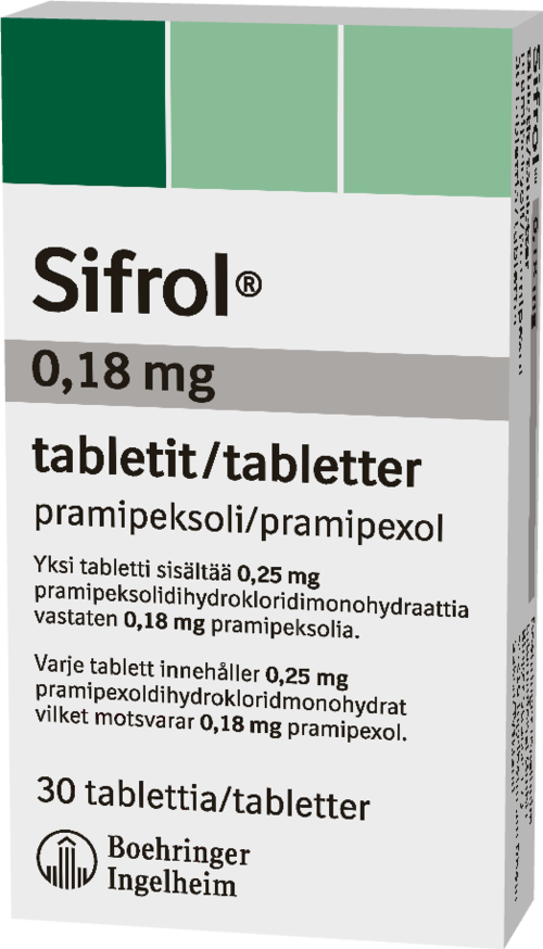 SIFROL 0,18 mg tabletti 1 x 30 fol