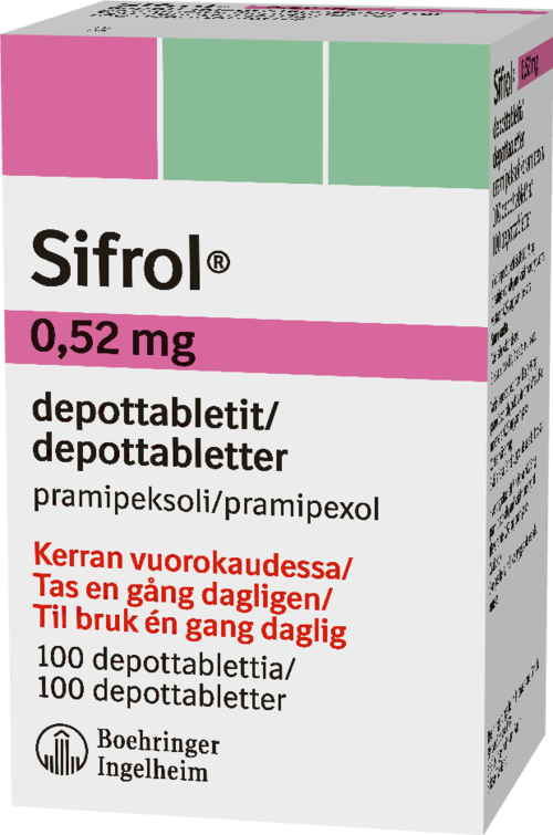SIFROL 0,52 mg depottabletti 1 x 100 fol