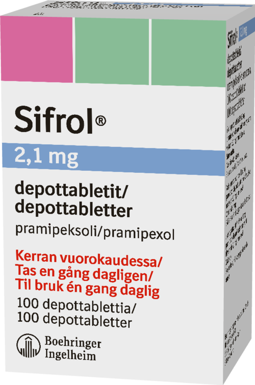 SIFROL 2,1 mg depottabletti 1 x 100 fol