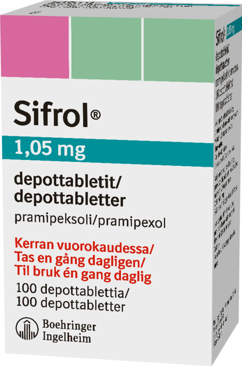 SIFROL 1,05 mg depottabletti 1 x 100 fol