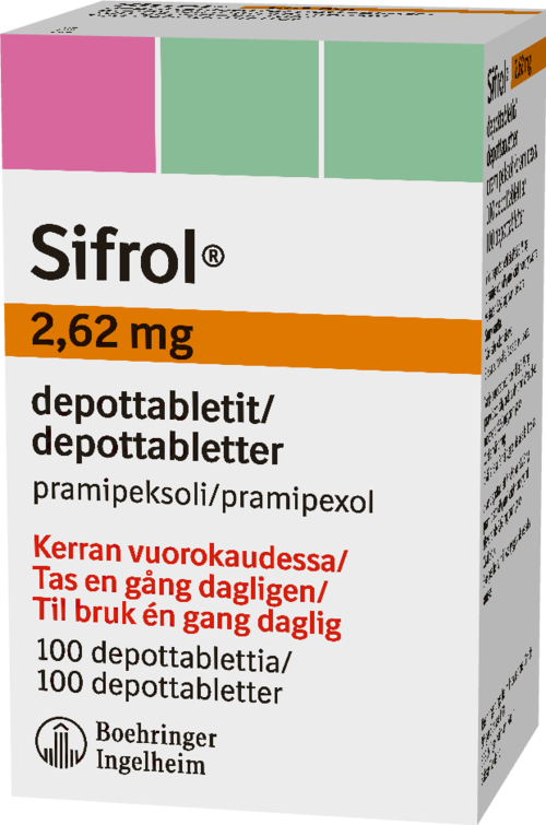 SIFROL 2,62 mg depottabletti 1 x 100 fol
