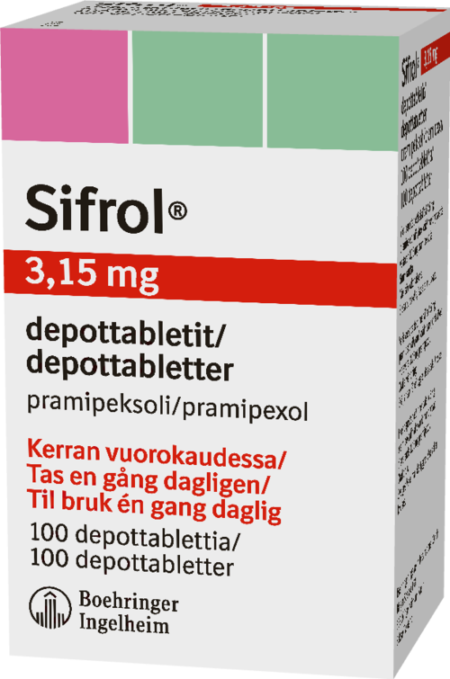 SIFROL 3,15 mg depottabletti 1 x 100 fol