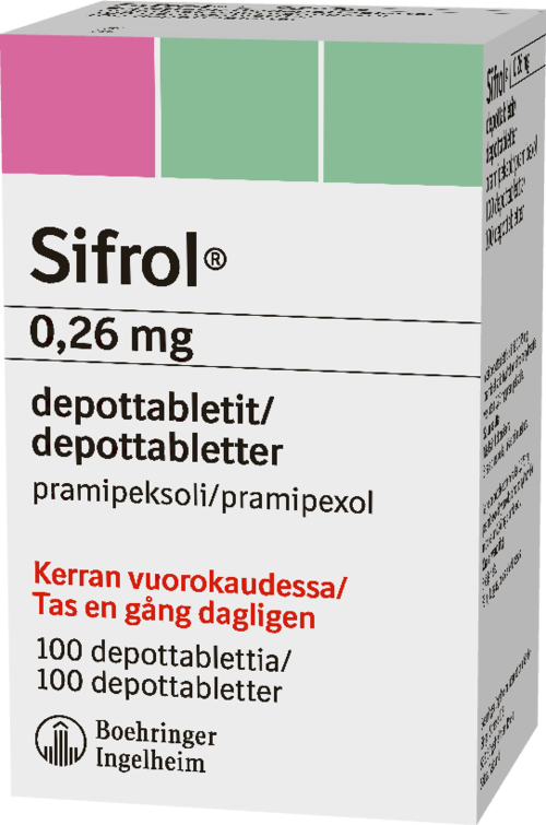 SIFROL 0,26 mg depottabletti 1 x 100 fol