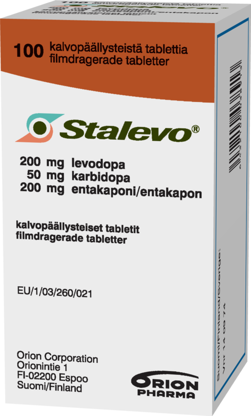 STALEVO 200 mg/50 mg/200 mg tabletti, kalvopäällysteinen 1 x 100 kpl