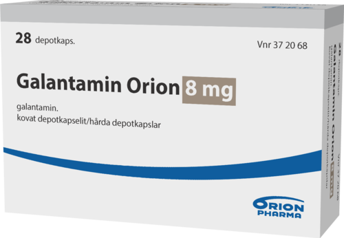 GALANTAMIN ORION 8 mg depotkapseli, kova 1 x 28 fol