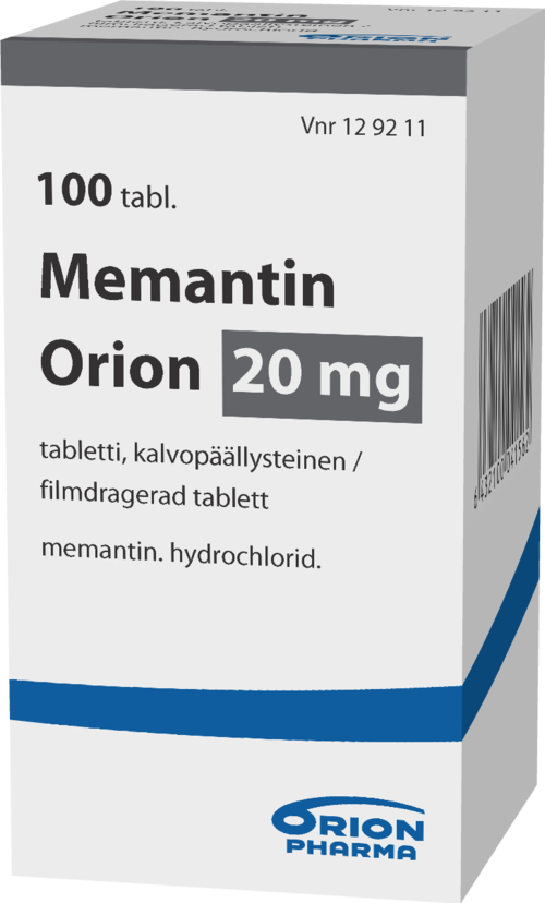 MEMANTIN ORION 20 mg tabletti, kalvopäällysteinen 1 x 100 kpl