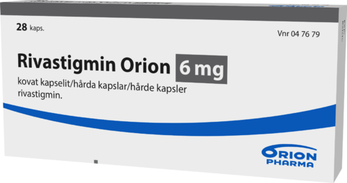 RIVASTIGMIN ORION 6 mg kapseli, kova 1 x 28 fol