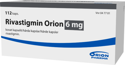 RIVASTIGMIN ORION 6 mg kapseli, kova 1 x 112 fol