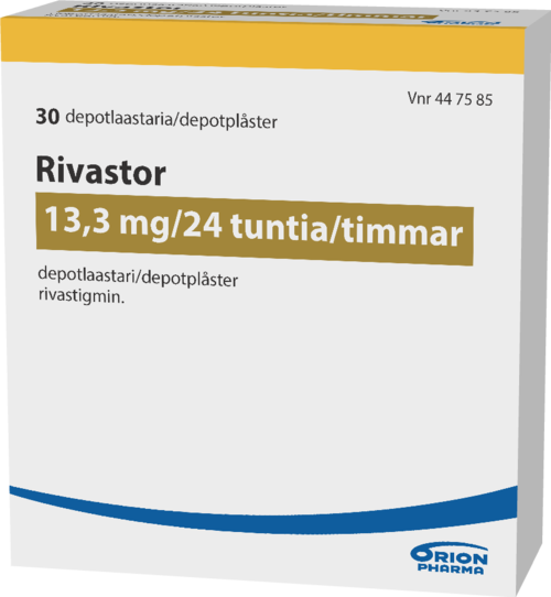 RIVASTOR 13,3 mg/24 h depotlaastari 1 x 30 kpl