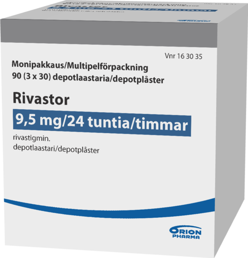 RIVASTOR 9,5 mg/24 h depotlaastari 1 x 90 kpl