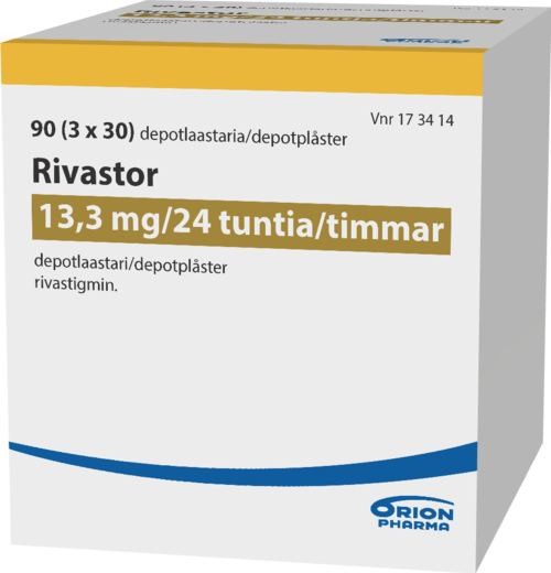 RIVASTOR 13,3 mg/24 h depotlaastari 1 x 90 kpl