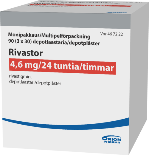 RIVASTOR 4,6 mg/24 h depotlaastari 1 x 90 kpl