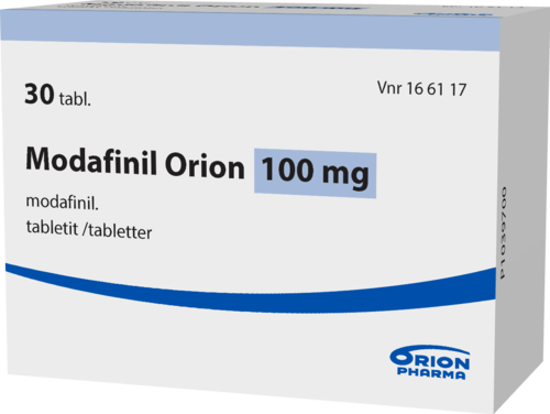 MODAFINIL ORION 100 mg tabletti 1 x 30 fol