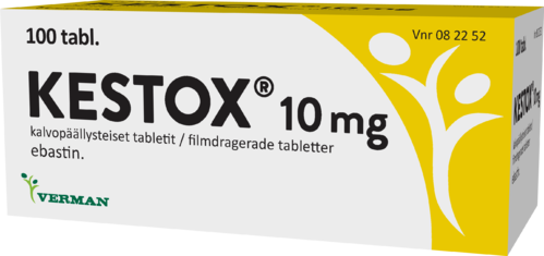 KESTOX 10 mg tabletti, kalvopäällysteinen 1 x 100 fol