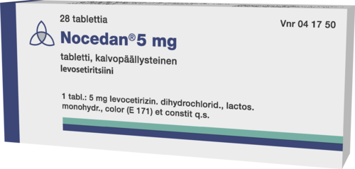 NOCEDAN 5 mg tabletti, kalvopäällysteinen 1 x 28 fol