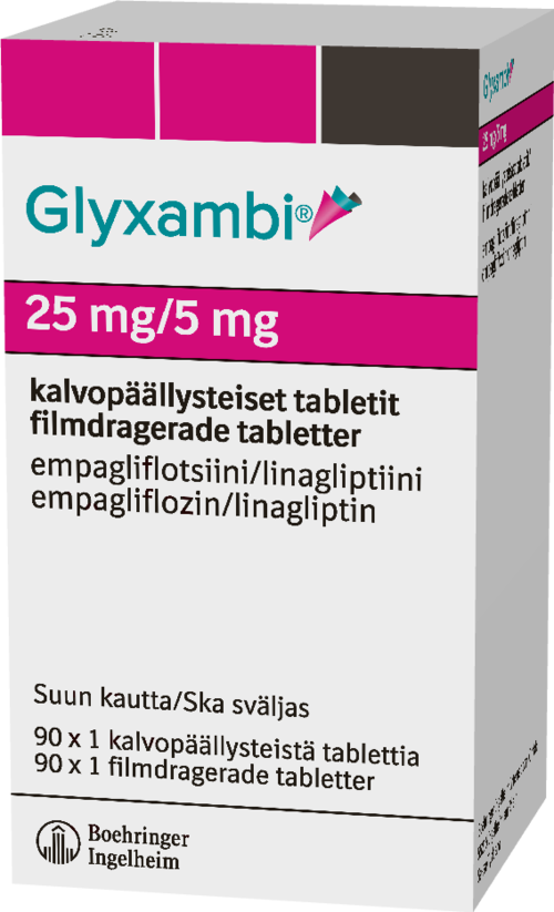 GLYXAMBI 25/5 mg tabletti, kalvopäällysteinen 90 x 1 fol