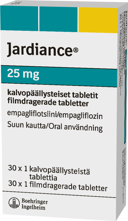 JARDIANCE 25 mg tabletti, kalvopäällysteinen 30 x 1 fol