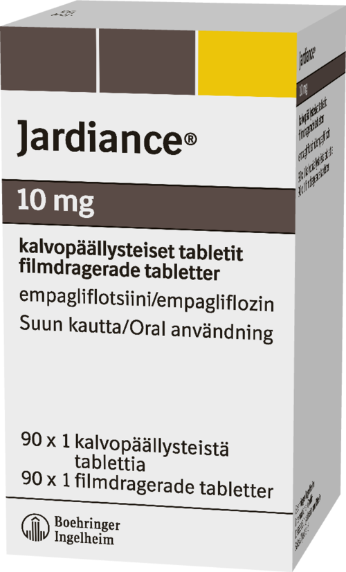 JARDIANCE 10 mg tabletti, kalvopäällysteinen 1 x 90 fol