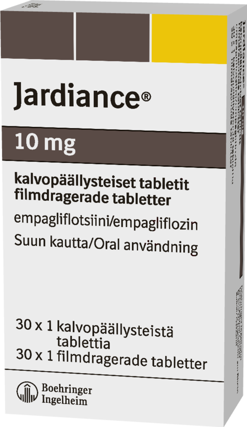 JARDIANCE 10 mg tabletti, kalvopäällysteinen 1 x 30 fol