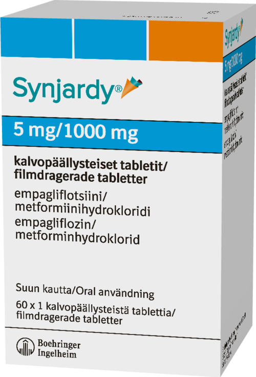 SYNJARDY 5/1000 mg tabletti, kalvopäällysteinen 60 x 1 fol