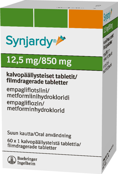 SYNJARDY 12,5/850 mg tabletti, kalvopäällysteinen 60 x 1 fol