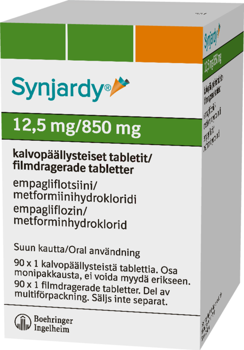 SYNJARDY 12,5/850 mg tabletti, kalvopäällysteinen 180 x 1 fol