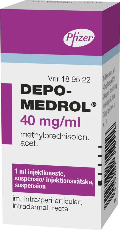 DEPO-MEDROL 40 mg/ml injektioneste, suspensio 1 x 1 ml