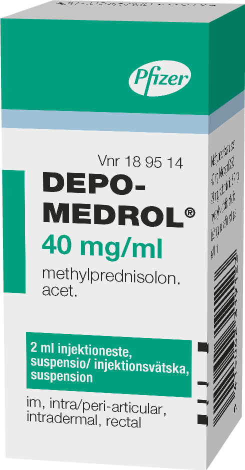DEPO-MEDROL 40 mg/ml injektioneste, suspensio 1 x 2 ml
