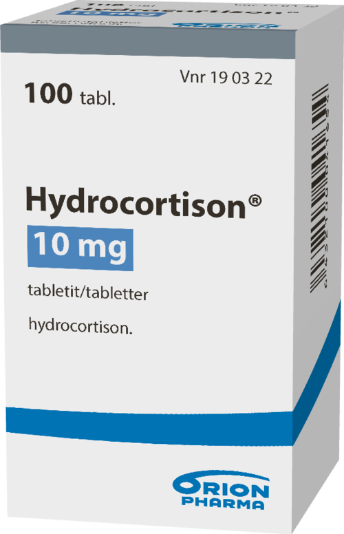 HYDROCORTISON 10 mg tabletti 1 x 100 kpl